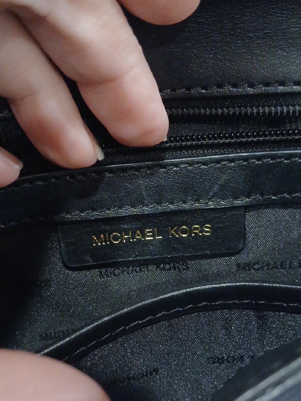 Michael Kors Small Black Leather Crossbody - Picture 7 of 10
